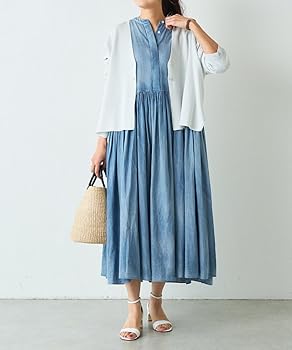 【新品未使用】BEARDSLEY ビアズリー シフォンデニムギャザーワンピース Amazon.co.jp: [BEARDSLEY] [ビアズリー] シフォンデニム